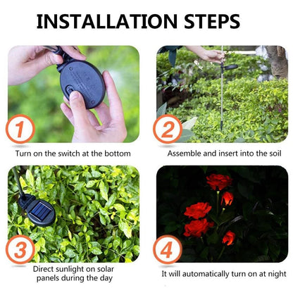 Solar Rose Garden Light