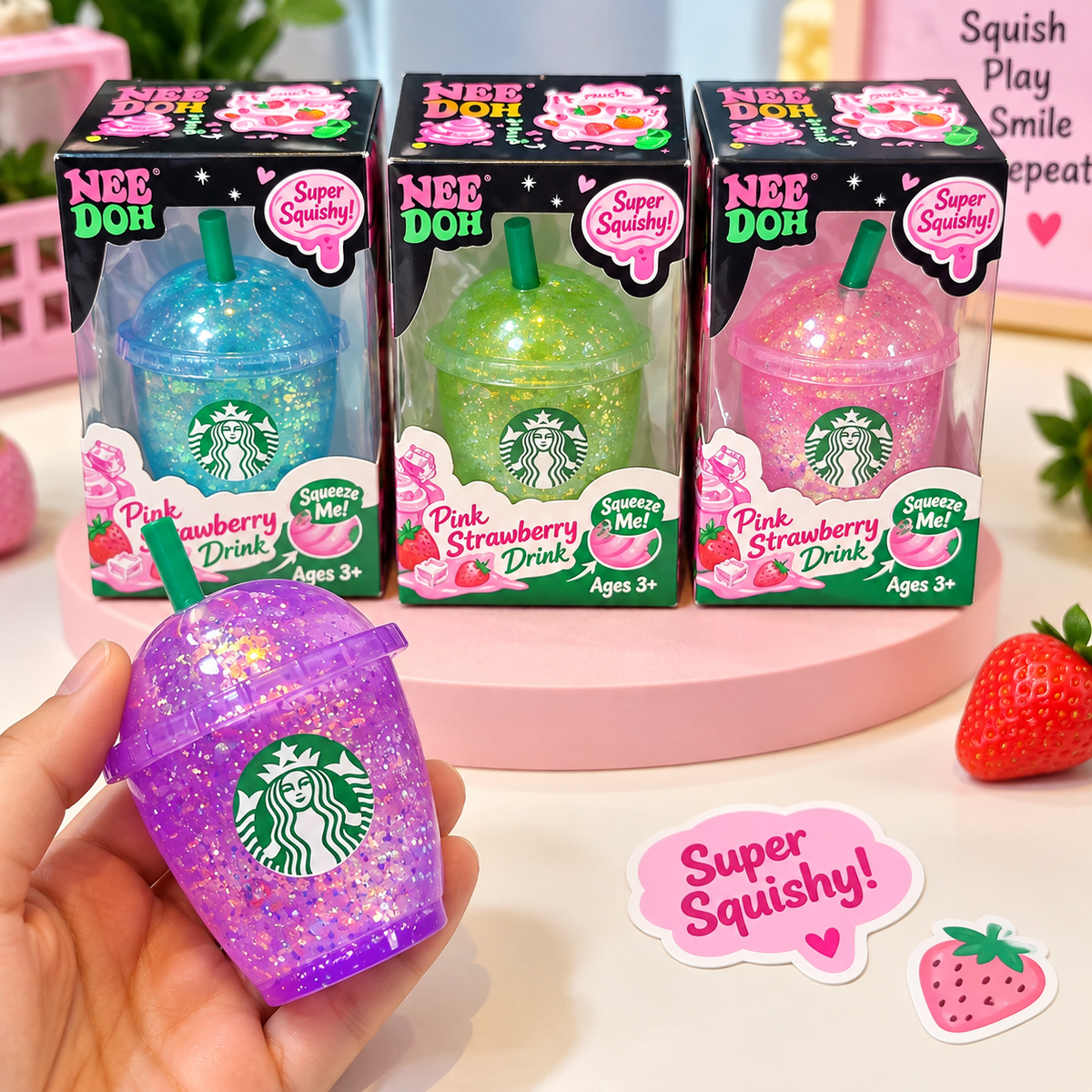 NeeDoh Starbucks Squishy Toy