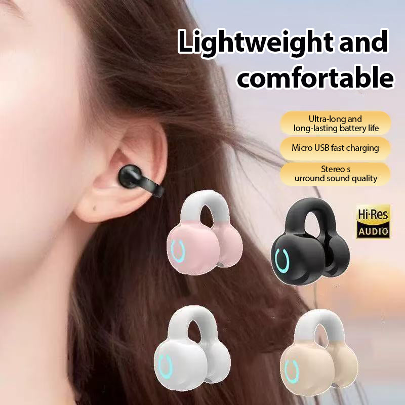 Single Ear Clip-On Headset