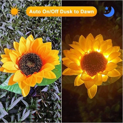 Sunflower Solar Outdoor Lights