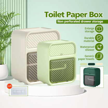 Wall Mounted Tissue Holder & Storage Box