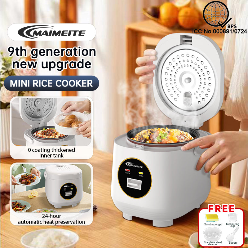 2L Mini Rice Cooker with Steamer