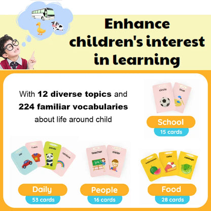 Smart English Flash Card Reader Machine for Kids