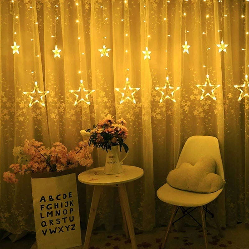 Star Curtain LED String Lights