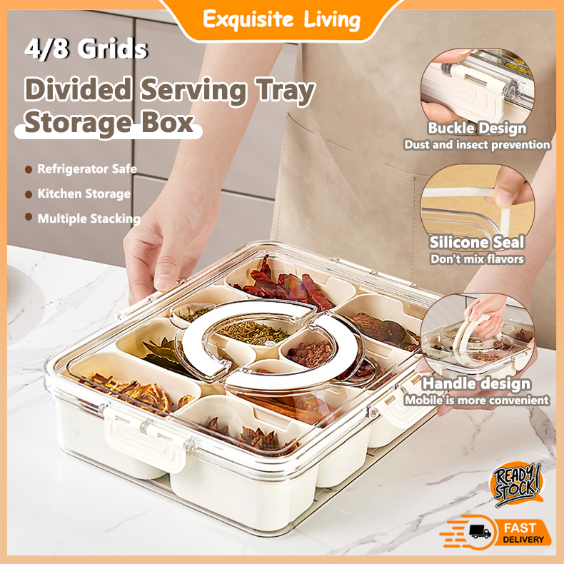 4/8 Grid Food Container