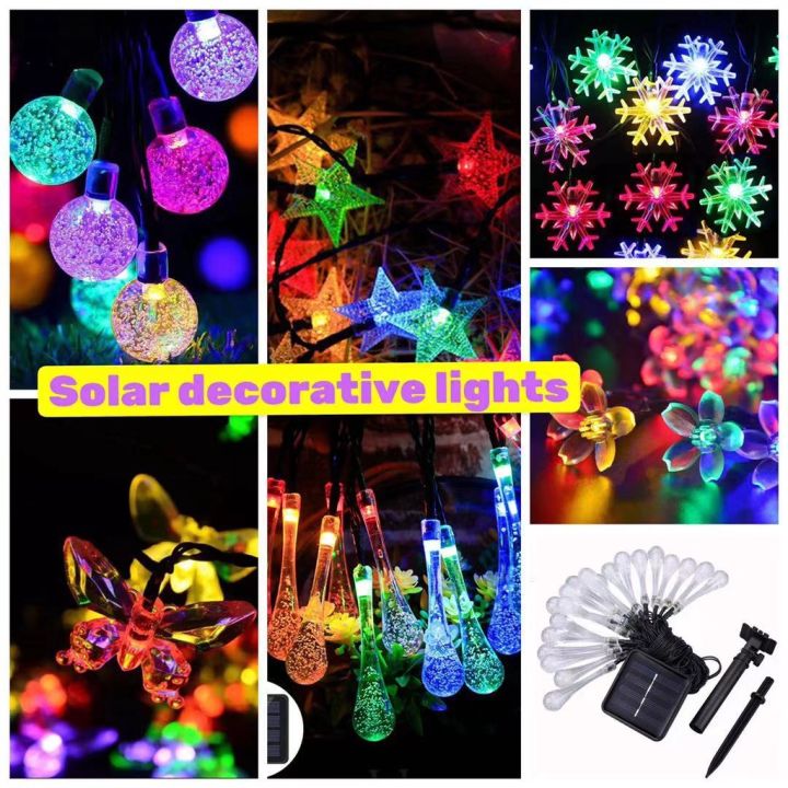 20 LED Solar Christmas String Lights