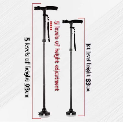 Foldable Cane with Flashlight