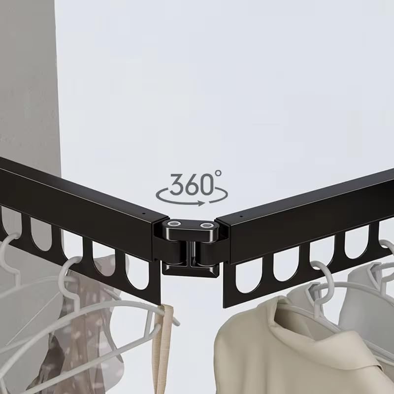 Wall Mounted Folding Retractable Clothes Drying Rack