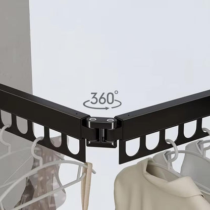 Wall Mounted Folding Retractable Clothes Drying Rack