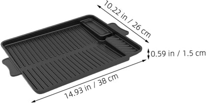 Korean Non-stick Rectangular Samgyupsal Grill Plate