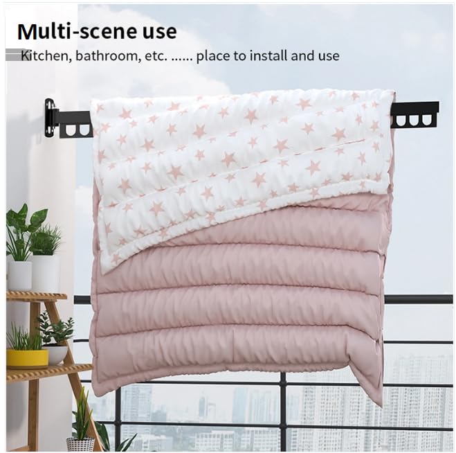 Wall Mounted Folding Retractable Clothes Drying Rack