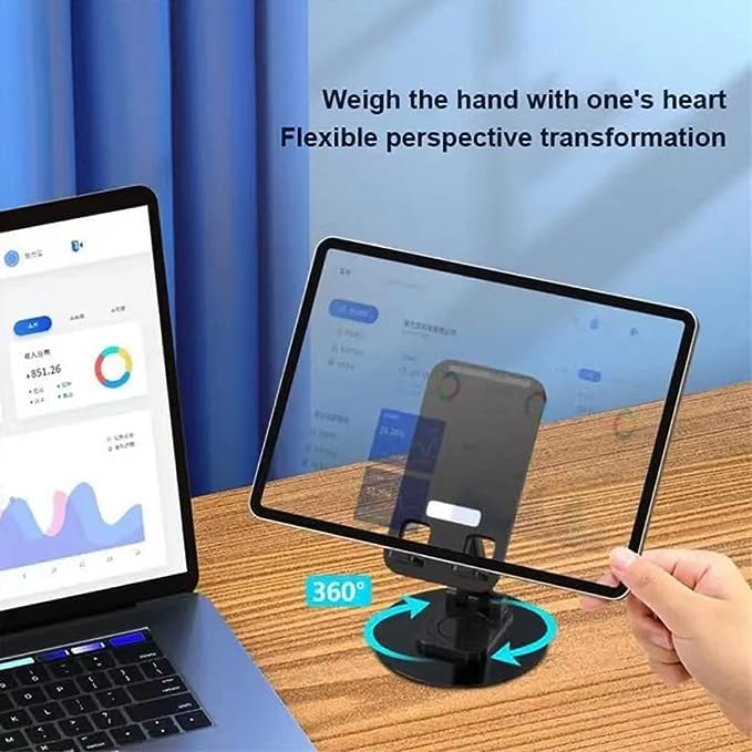 360° Rotation Anti-Skid Metal Base Cell Phone Stand