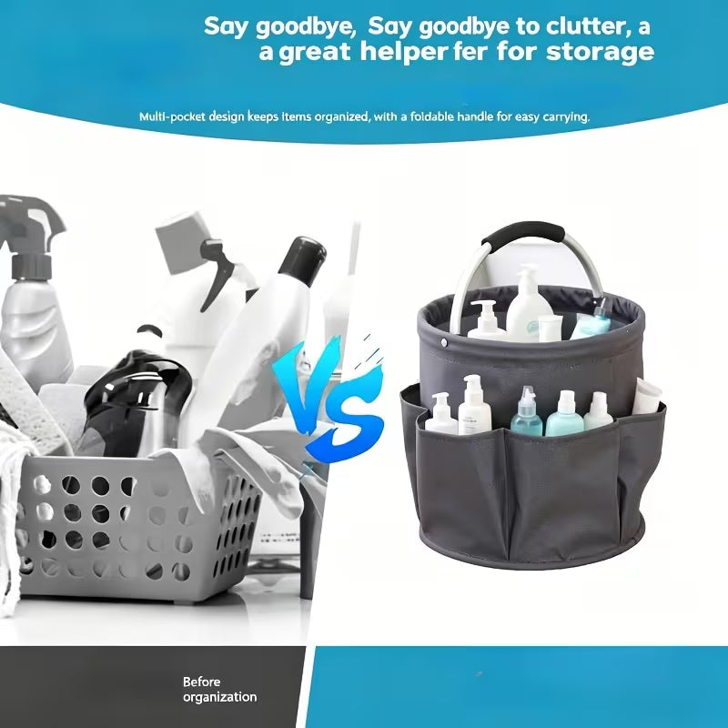 Multi-Pocket Storage Basket Organizer
