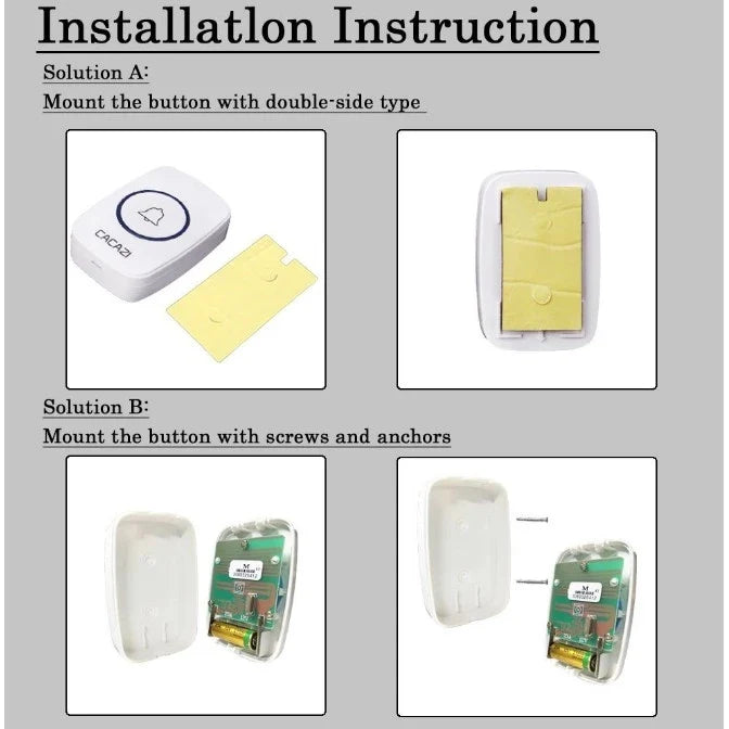 CACAZI Smart Wireless Doorbell
