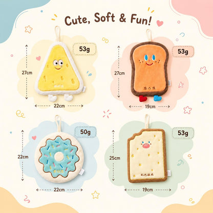 Cute Cartoon Food-Shaped Hanging Hand Towels