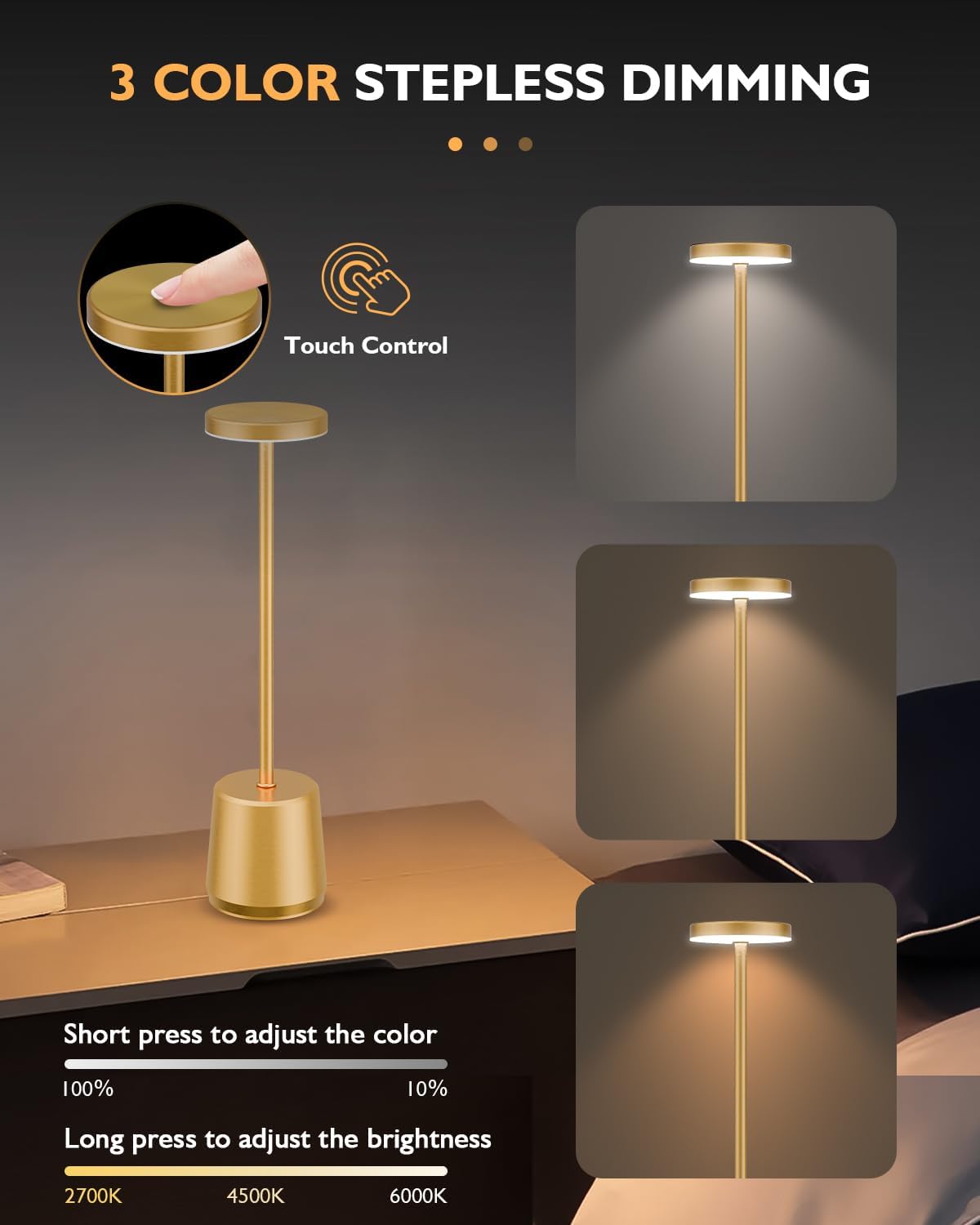 LED Metal Table Lamp