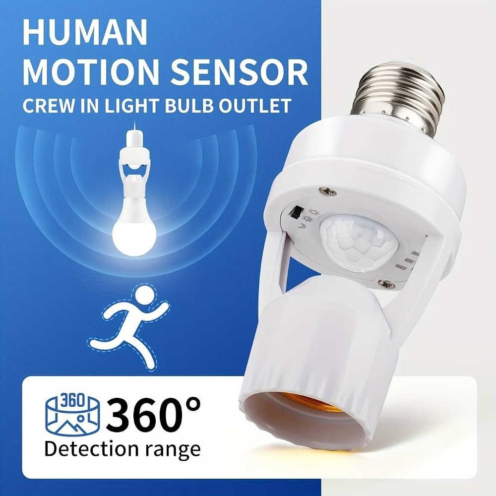 E27 Infrared Motion Sensor Lamp Holder