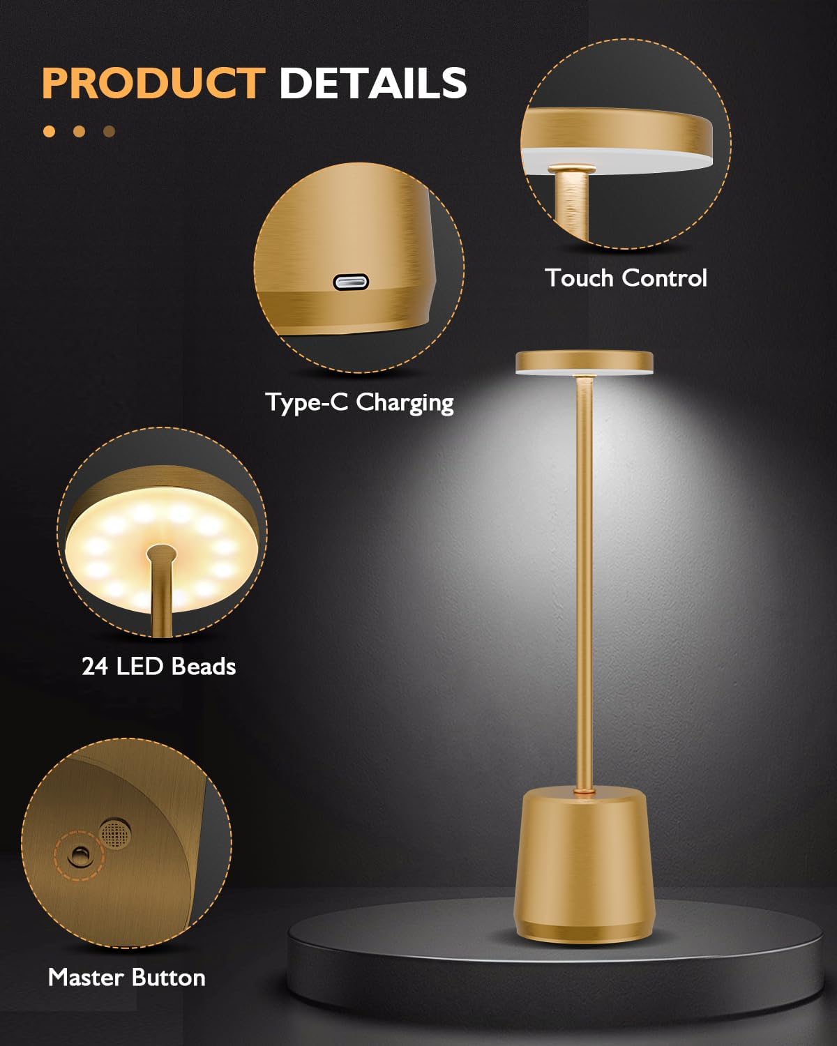 LED Metal Table Lamp