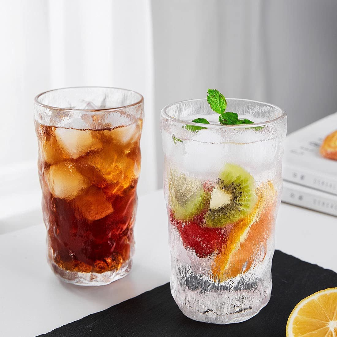 Glacier Pattern Glass Cup