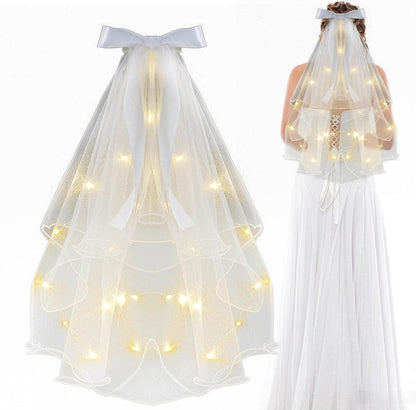 Luminous Wedding Head Veil