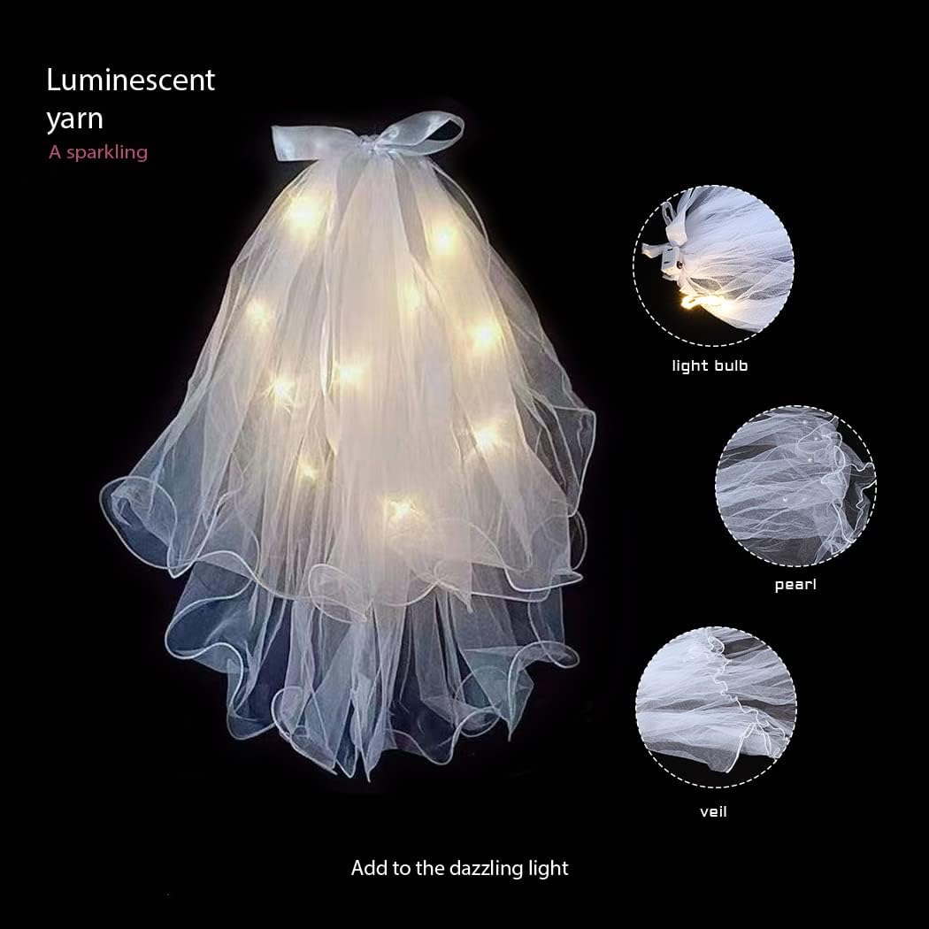 Luminous Wedding Head Veil
