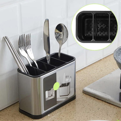 Stainless Steel Large Capacity Cutlery Organizer