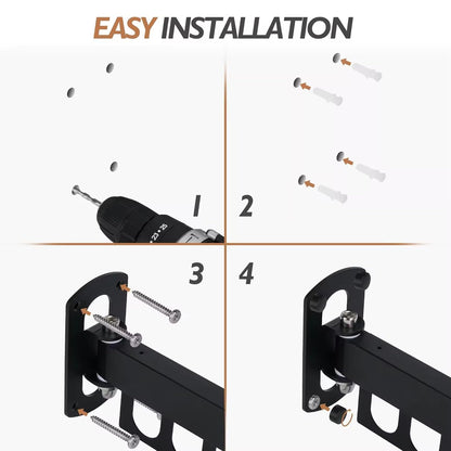 Wall Mounted Folding Retractable Clothes Drying Rack