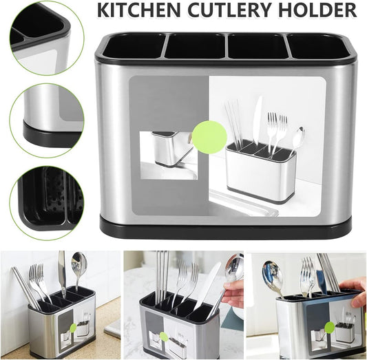 Stainless Steel Large Capacity Cutlery Organizer