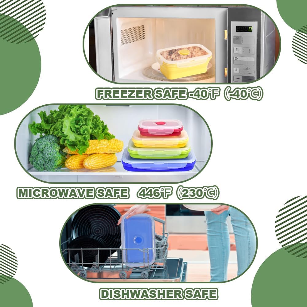 Collapsible Silicone Food Storage Container