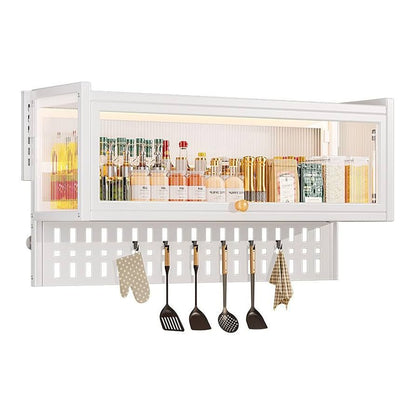 Multifunctional Wall-mounted Storage Cabinet with Pegboard