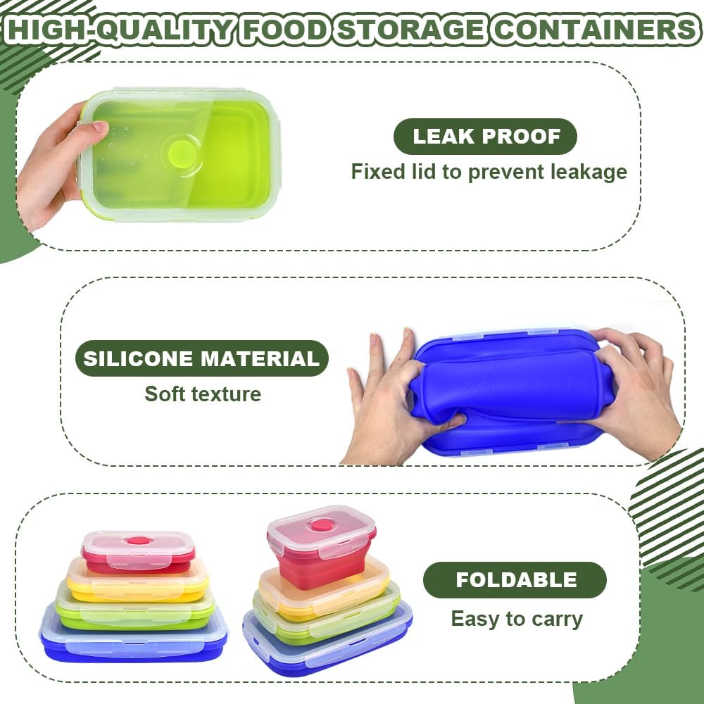 Collapsible Silicone Food Storage Container