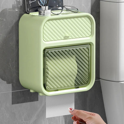 Wall Mounted Tissue Holder & Storage Box