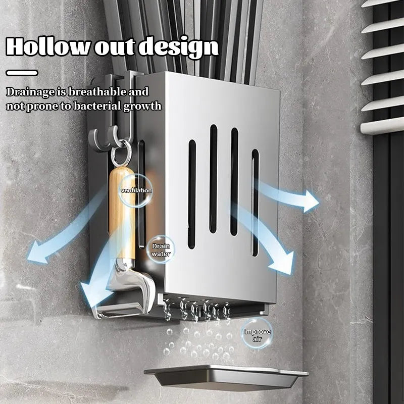 Wall Mount Cutlery Holder with Drainer