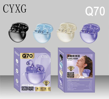 Q70 Wireless Extra Bass Ear Clip