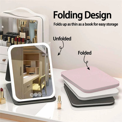 Compact Mirror with LED Lighting