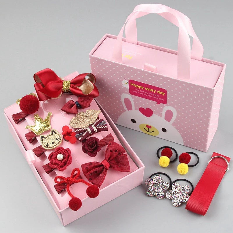 18-Piece Kids Hair Accessories Gift Box Set