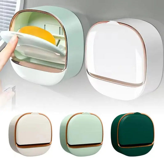 Wall Mounted Waterproof Soap Dish with Drainage