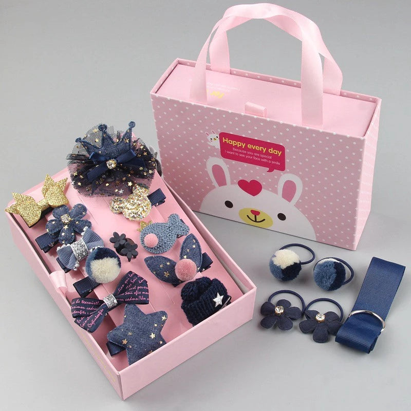 18-Piece Kids Hair Accessories Gift Box Set