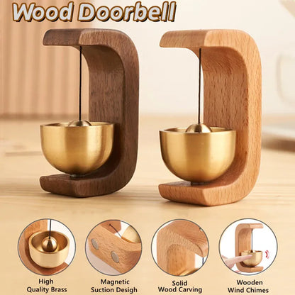 Japanese Style Magnetic Wood Doorbell