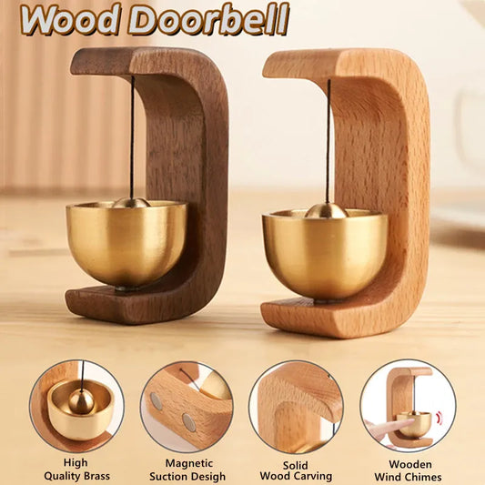 Japanese Style Magnetic Wood Doorbell