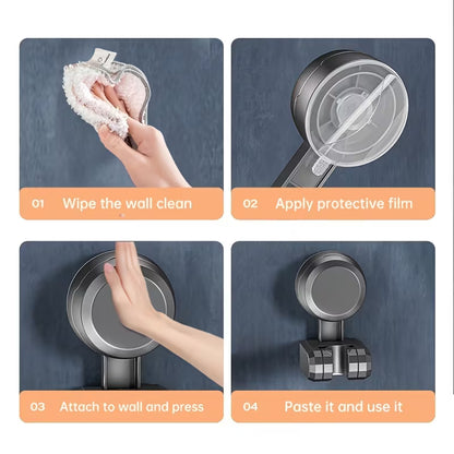 Adjustable Power Suction Shower Head Holder