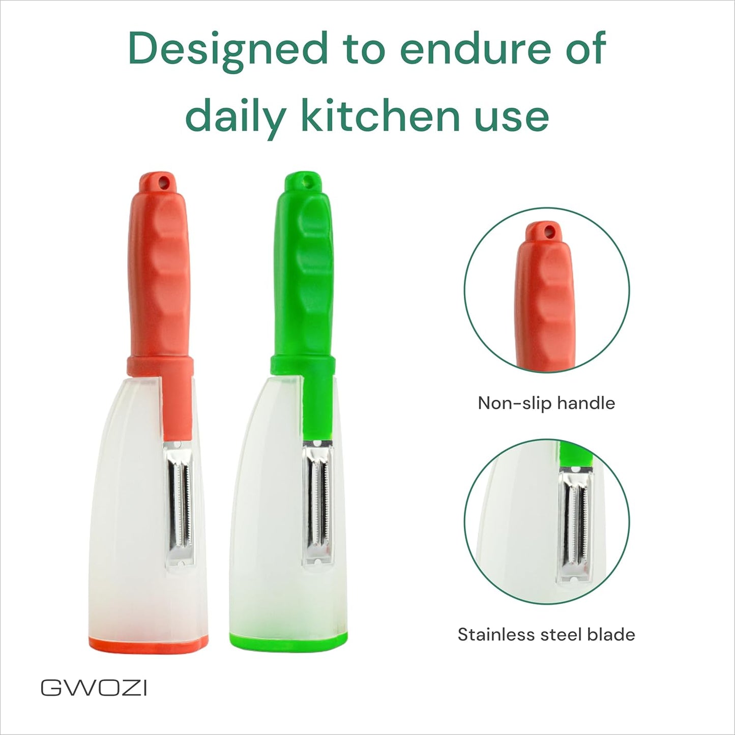 Multi-functional Peeler with Built-in Container