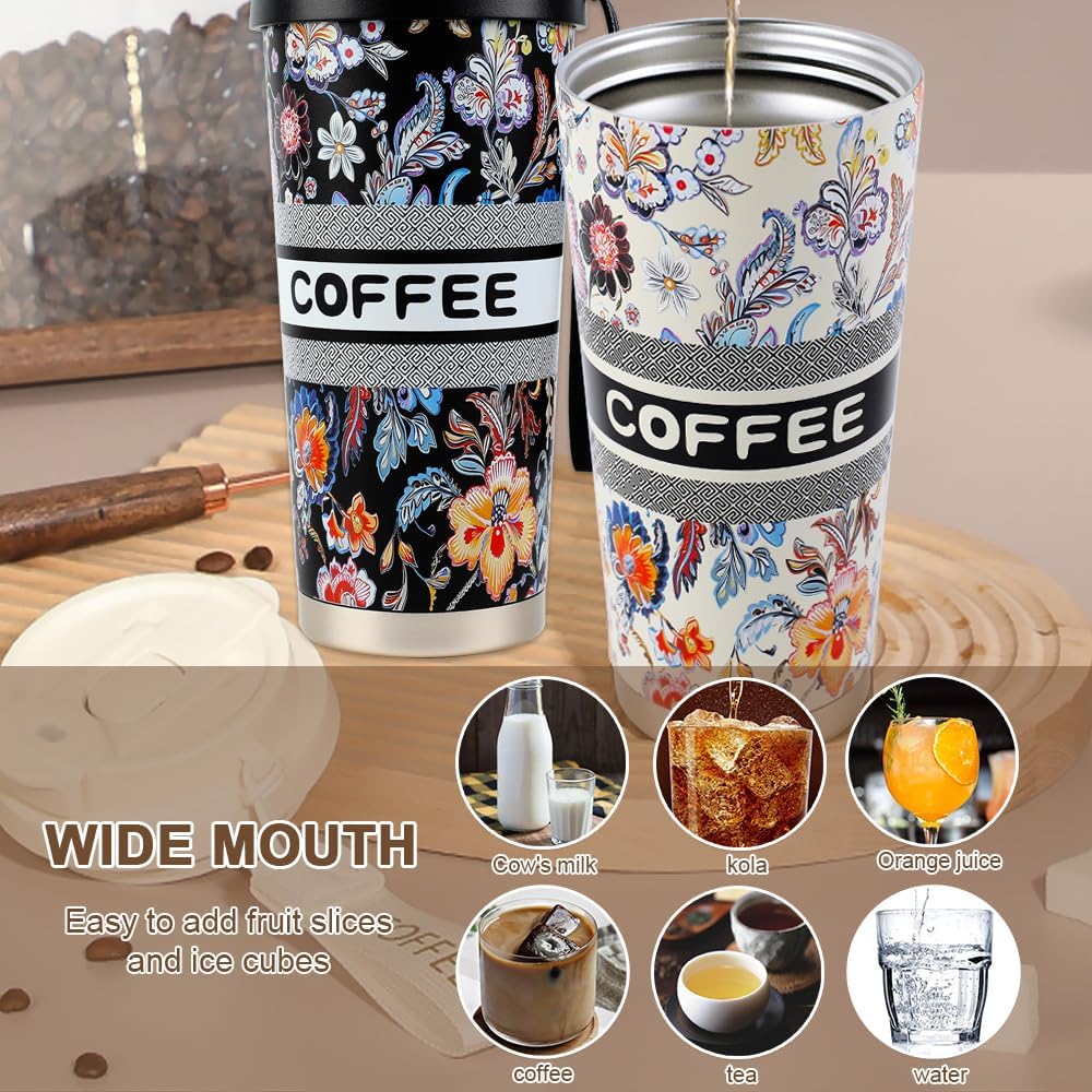 Aesthetic Double-Wall Stainless Steel Hot & Cold Tumbler