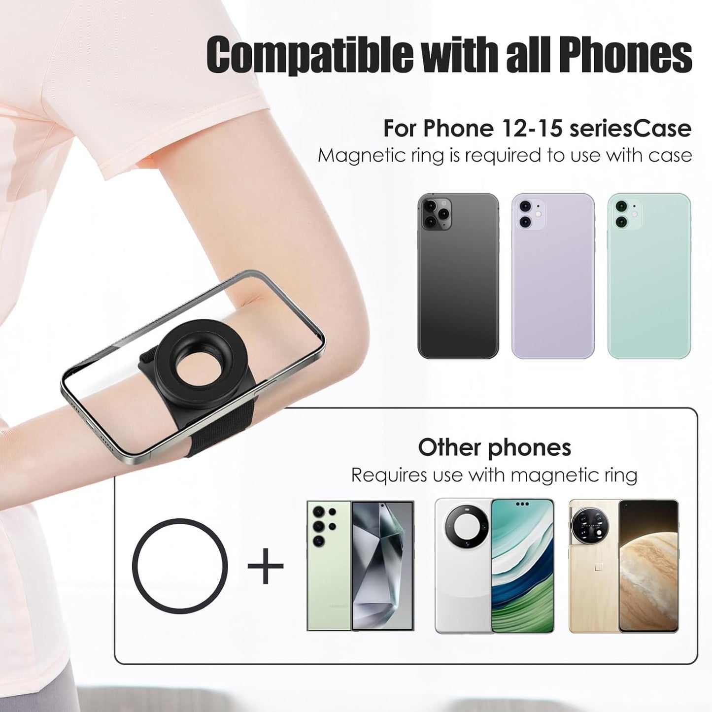Magnetic Wristband Phone Holder