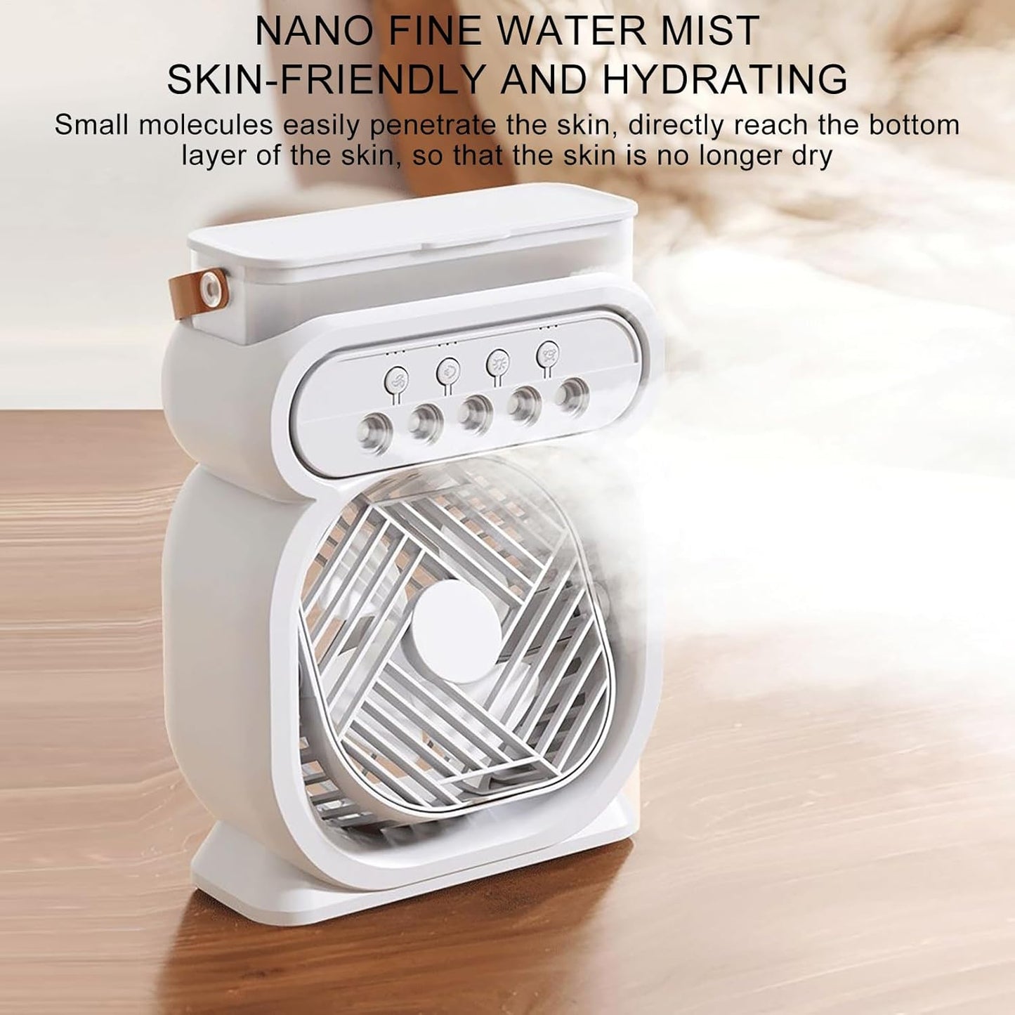 Humidifier Cooling Mist Fan with Night Light