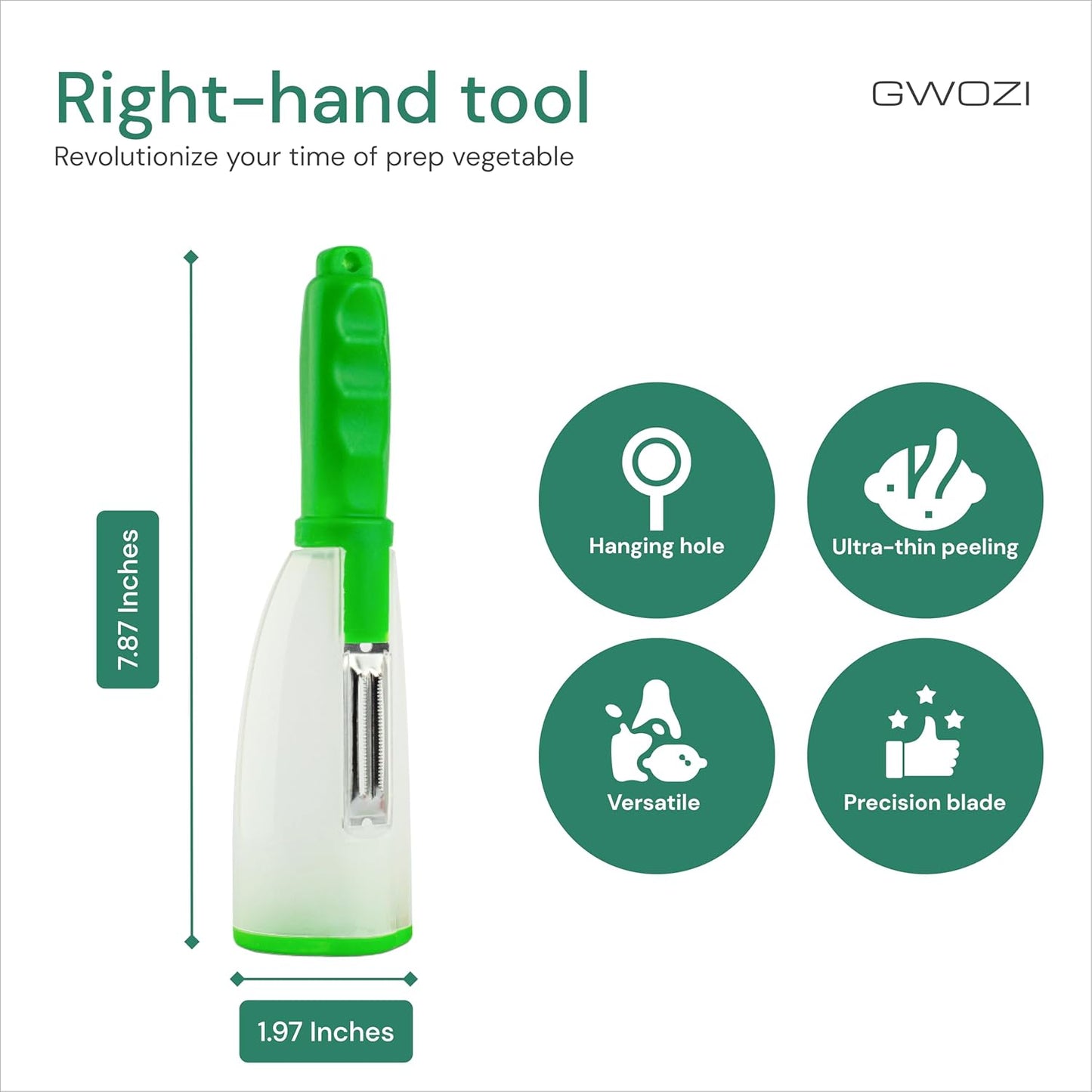 Multi-functional Peeler with Built-in Container