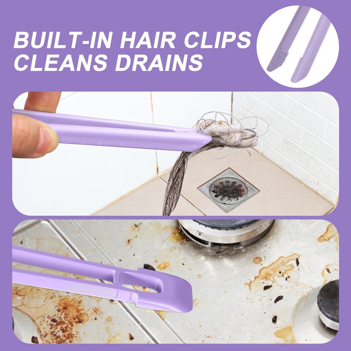 360° Multifunctional Cleaning Brush with Spatula (All-in-One Cleaner)