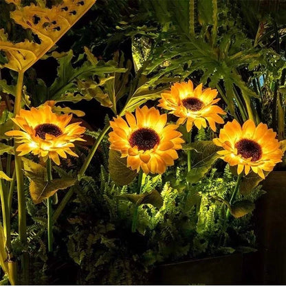 Sunflower Solar Outdoor Lights
