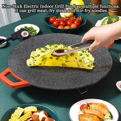 Non-stick Electric Indoor Grill Pan 30CM
