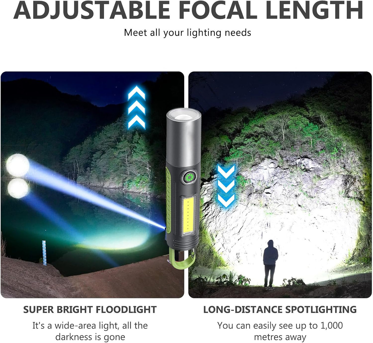 USB Rechargeable Torch Flashlight